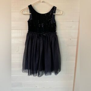 H&M Kid’s Navy Velvet and Tulle Dress
